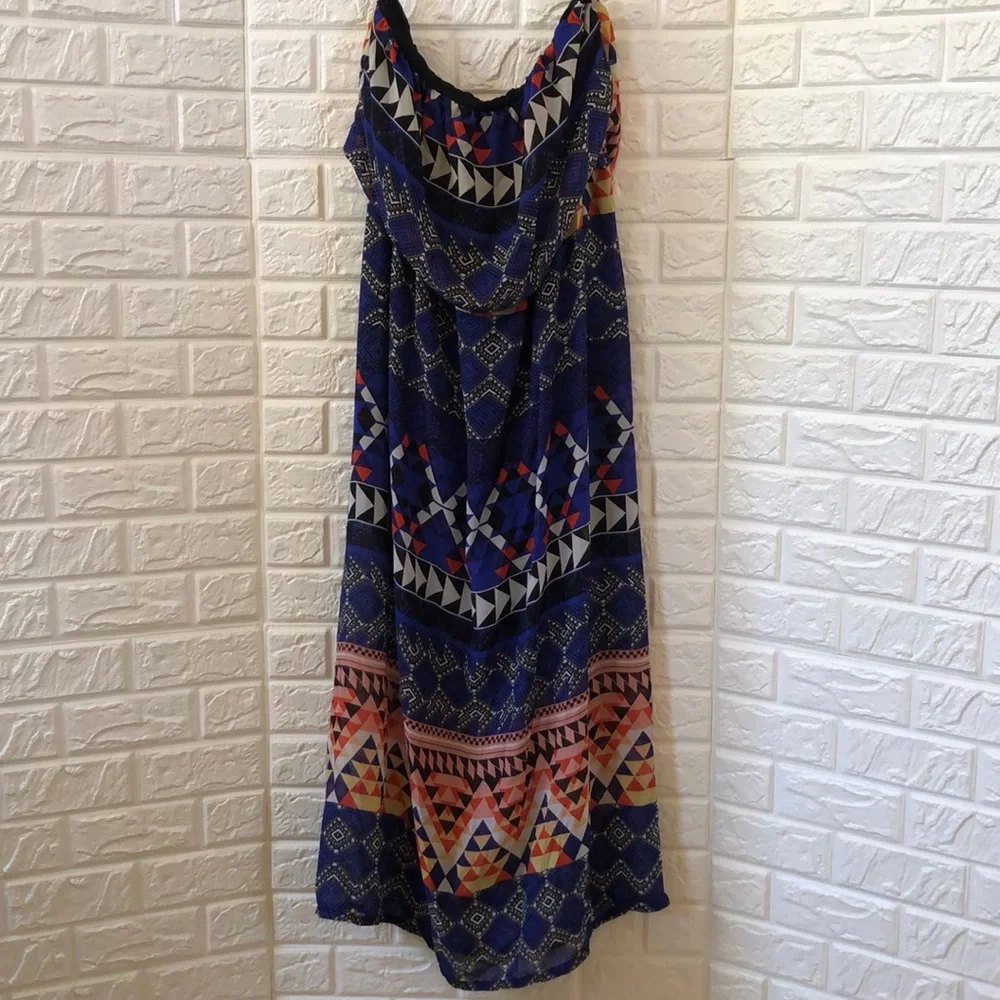 Plus size Maxi chiffon tube dress‎